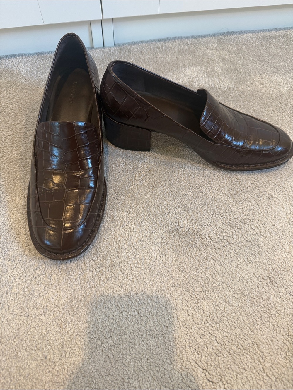Women’s Croc-Embossed Leather Loafers